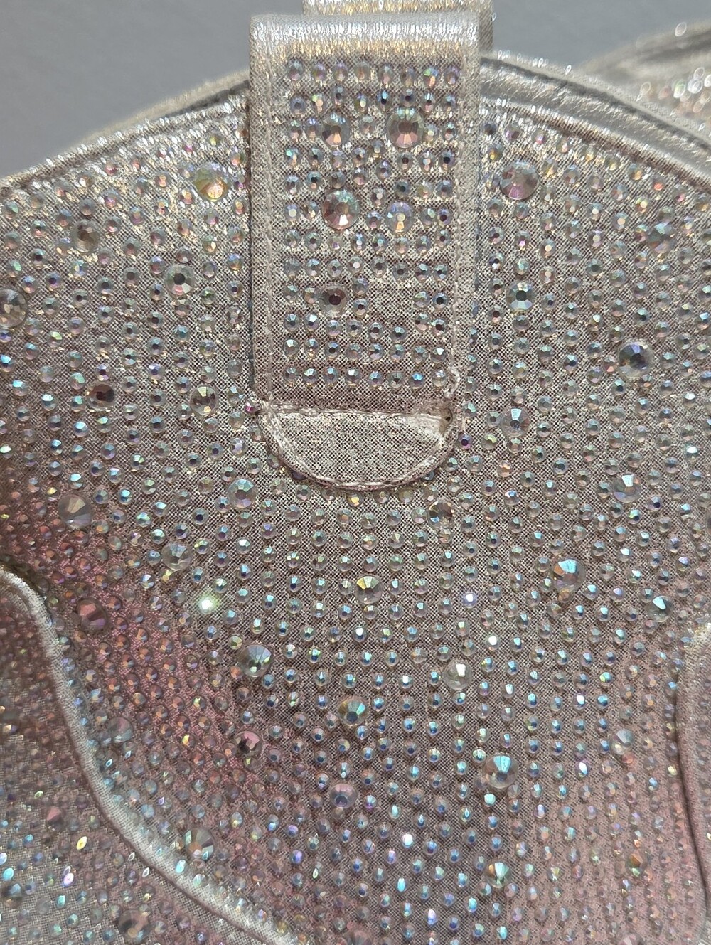 Forever Women's Silver Rhinestone Ankle Boot, Size 6.5 - Picture 7 of 9